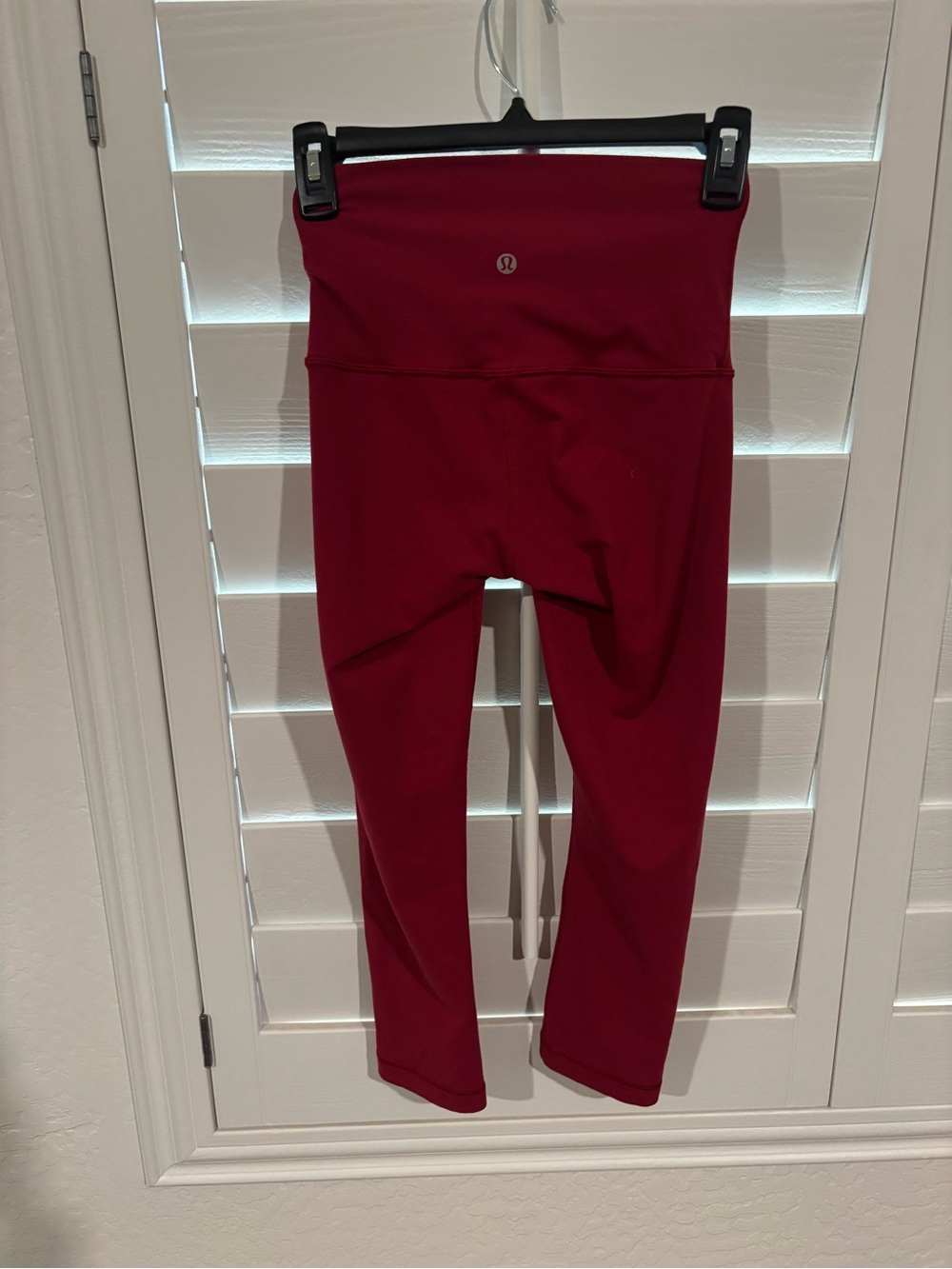 lululemon athletica Girls' Red/Burgundy Yoga Leggings